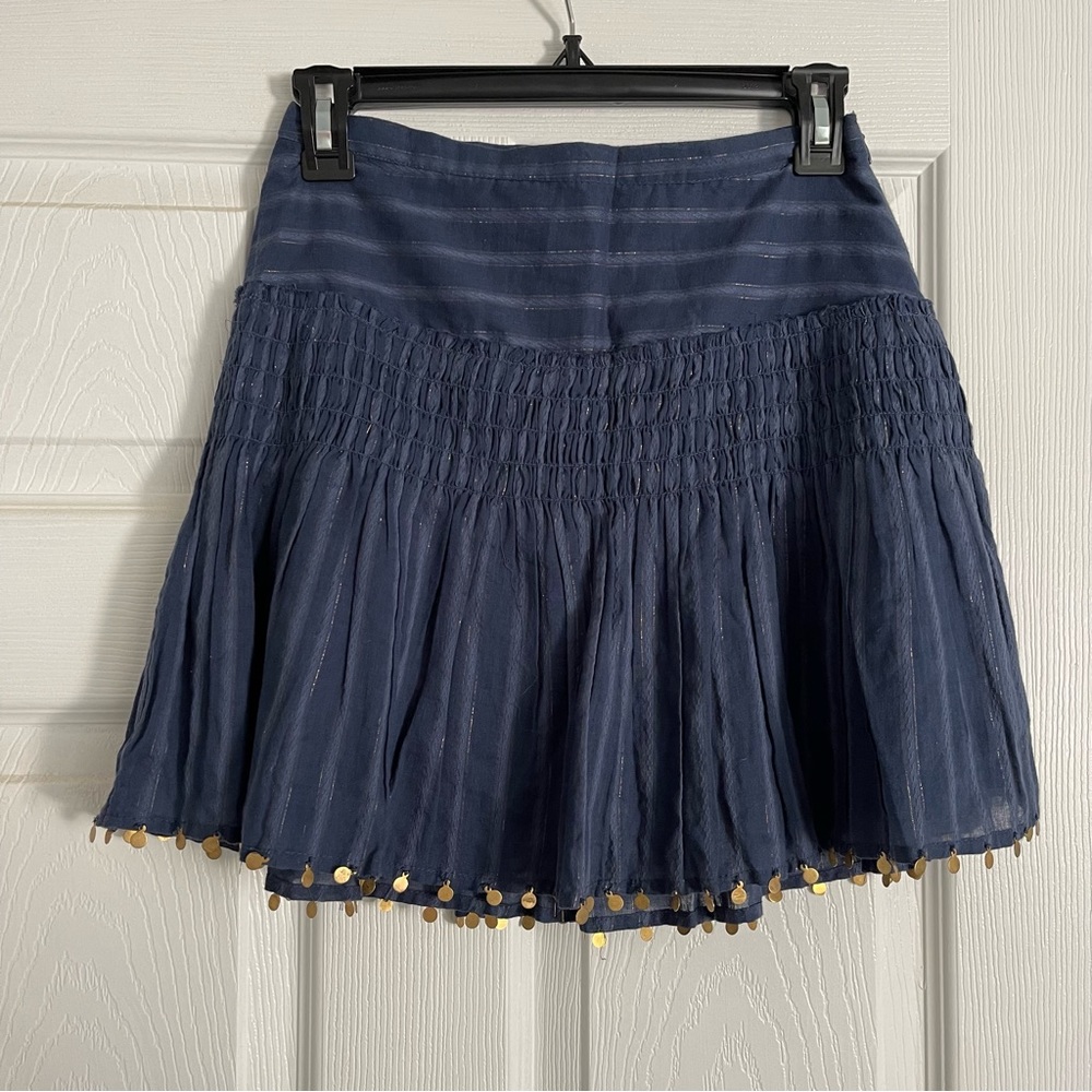 Navy Gold Skirt